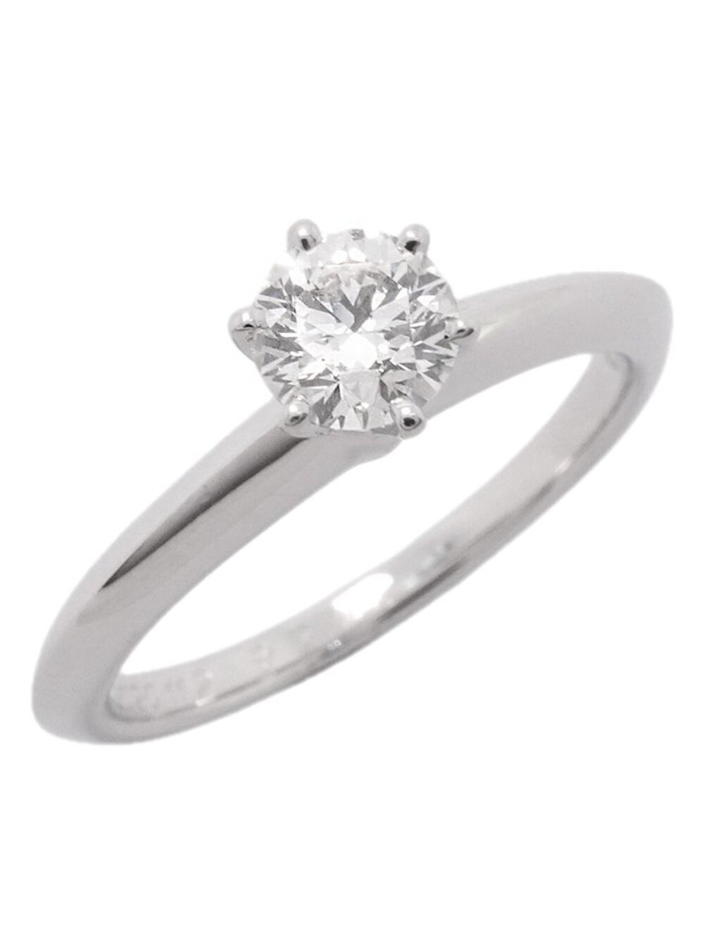 Tiffany & Co Ring Solitaire Platinum Diamond